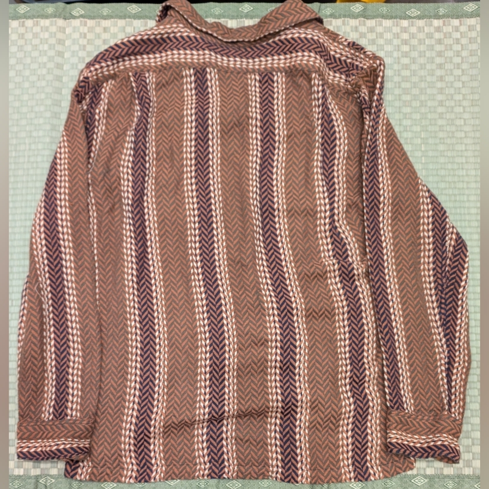 Corridor NYC Macro Plaid Work Shirt in Regimental Men's Size XL - Picture 2 of 6